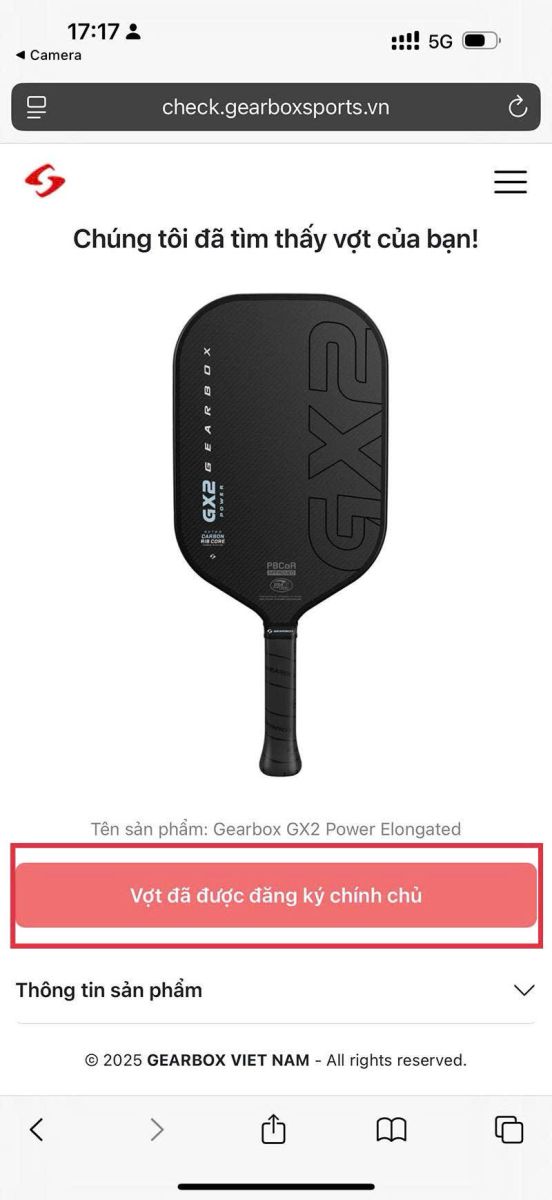 Nhận biết sản phẩm pickleball Gearbox chính hãng